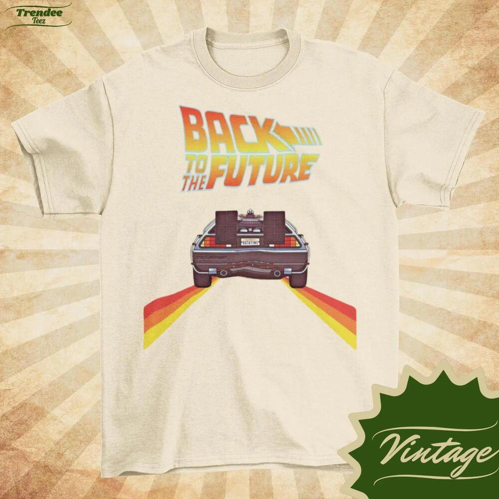Back To The Future Delorean T-Shirt Movie Graphic Tee